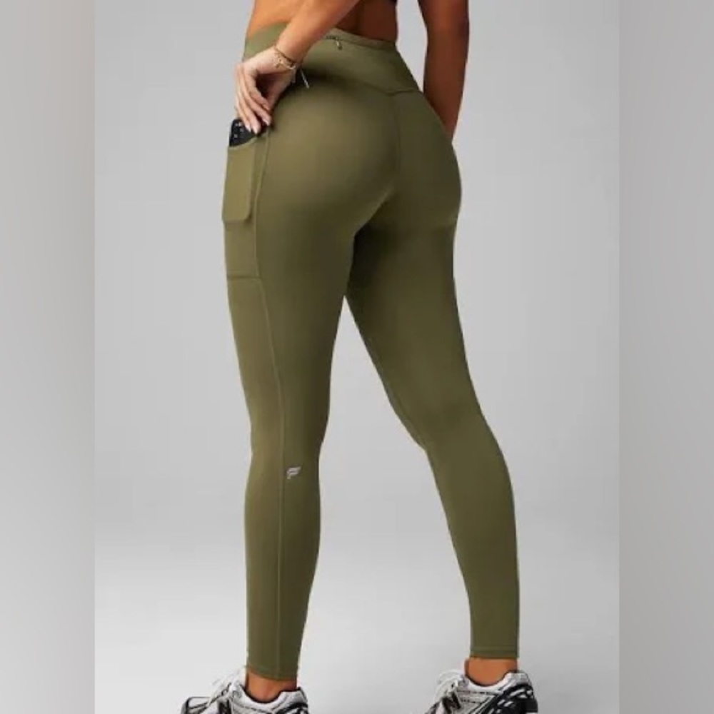 FABLETICS HIGH RISE MOTION 365 Dark Moss Legging